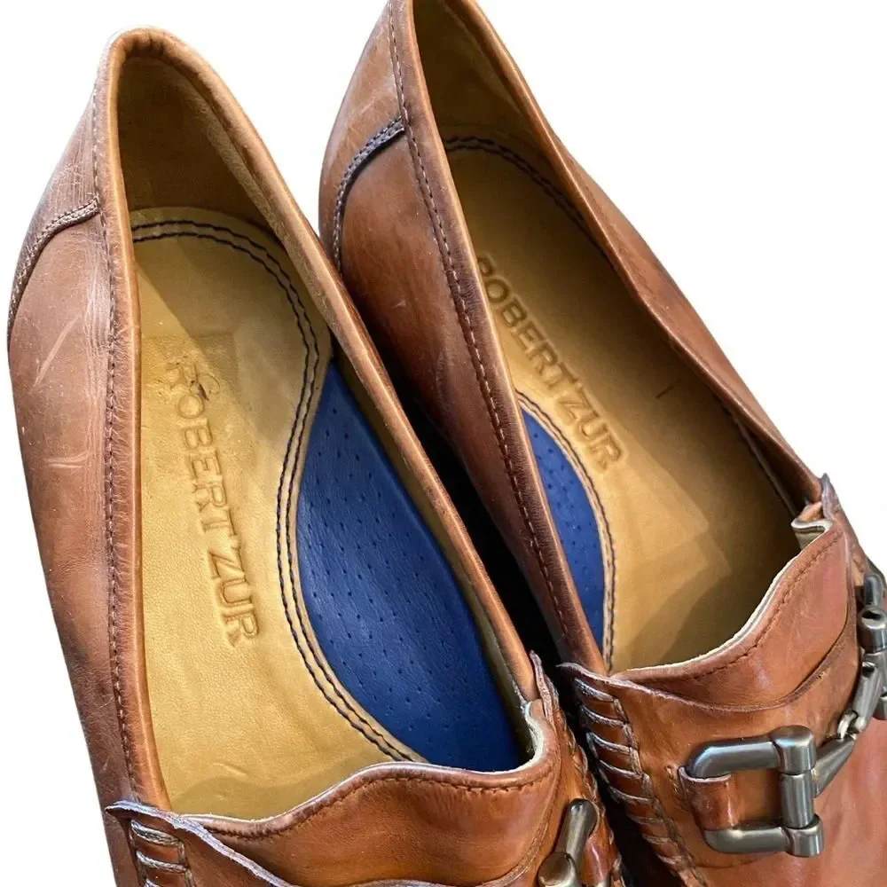 Robert Zur Patton Comfort Buckle Loafer Tan